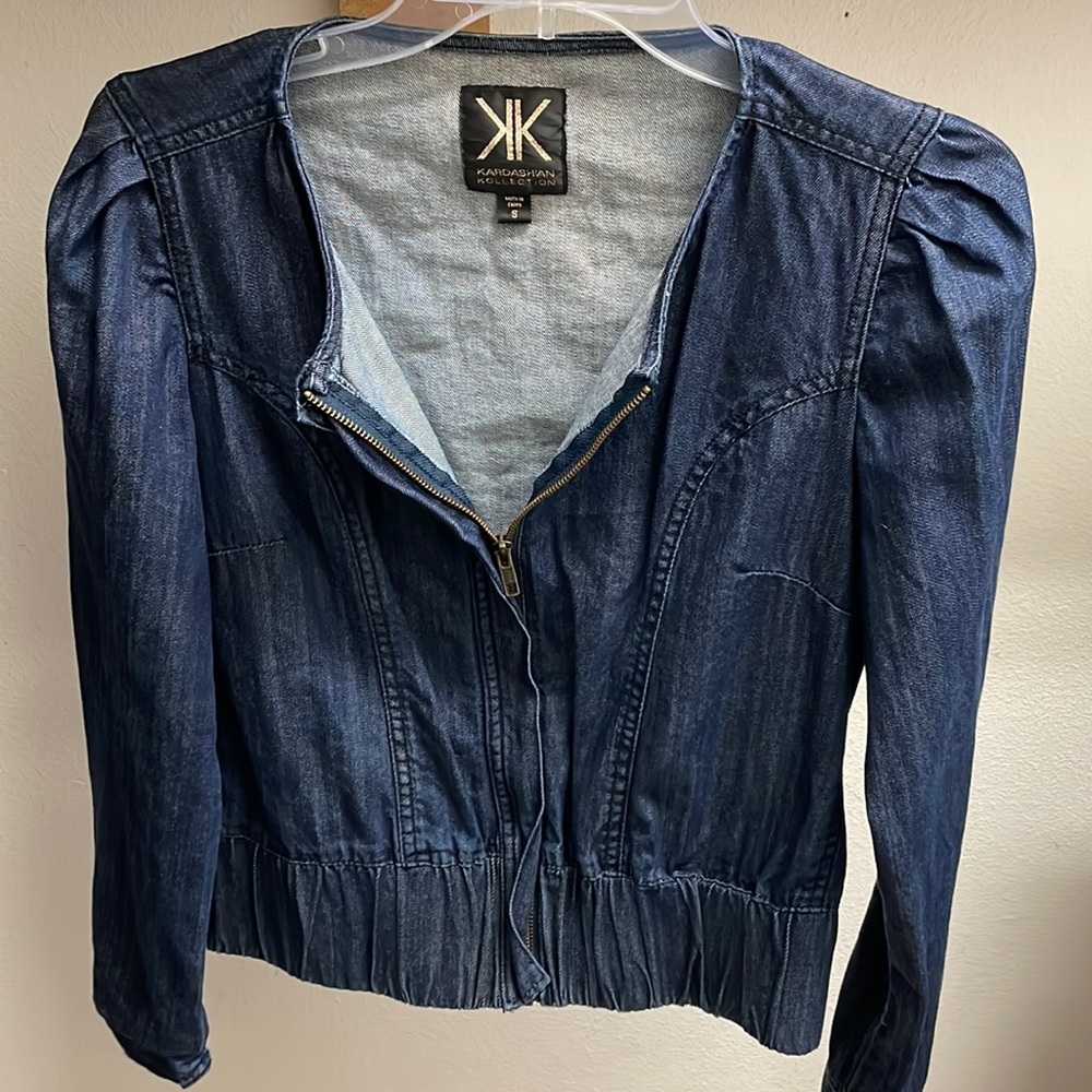 Kardashian collection denim shirt/jacket